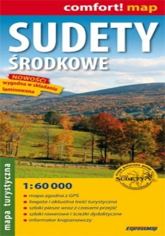 Okładka książki/ebooka Sudety Środkowe. Mapa turystyczna (Comfort! Map)