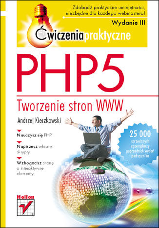 Okładka książki/ebooka PHP5. Tworzenie stron WWW. Ćwiczenia praktyczne. Wydanie III