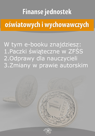 Okładka książki/ebooka Finanse jednostek oświatowych i wychowawczych, wydanie styczeń 2016 r