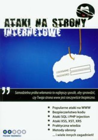 Okładka książki/ebooka Ataki na strony internetowe z płytą CD