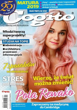 Okładka książki/ebooka Cogito nr 4 (538) KWIECIEŃ 2019