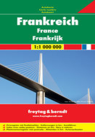 Okładka książki/ebooka Francja mapa 1:1 000 000 Freytag & Berndt