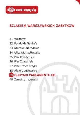 Okładka książki/ebooka Budynki Parlamentu RP. Szlakiem warszawskich zabytków