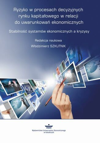 Okładka książki/ebooka Ryzyko w procesach decyzyjnych rynku kapitałowego w relacji do uwarunkowań ekonomicznych