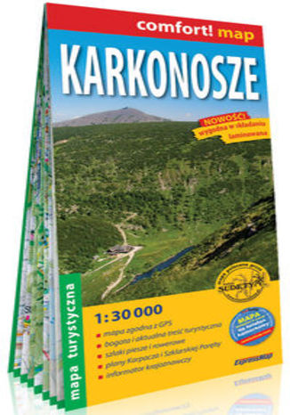 Okładka książki/ebooka Karkonosze laminowana mapa turystyczna 1:30 000