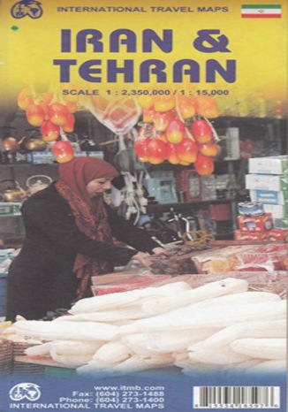 Okładka książki Iran & Teheran. Mapa IMTB 1:2 350 000/ 1:15 000
