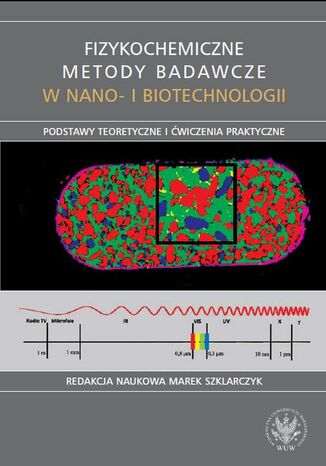 Okładka książki/ebooka Fizykochemiczne metody badawcze w nano- i biotechnologii. Podstawy teoretyczne i ćwiczenia praktyczne