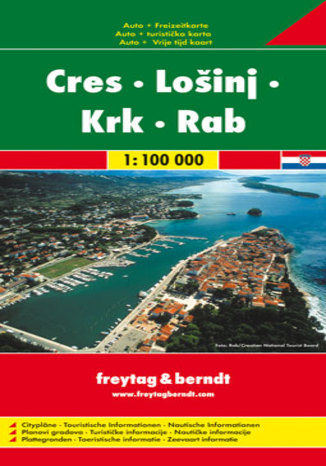 Okładka książki/ebooka Cres, Losinj, Krk, Rab. Mapa Freytag & Berndt / 1:100 000