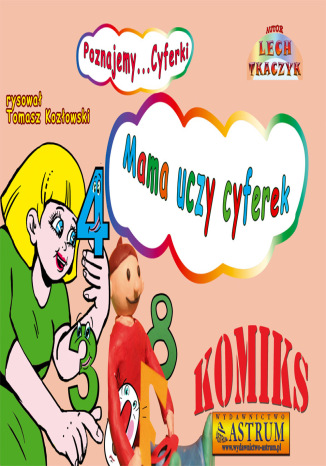 Okładka książki/ebooka Mama uczy cyferek - komiks