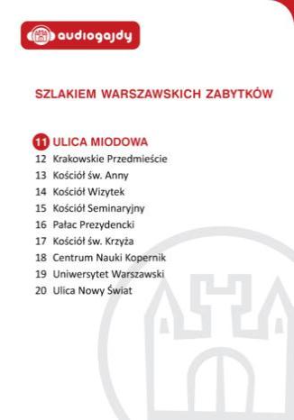 Okładka książki/ebooka Ulica Miodowa. Szlakiem warszawskich zabytków