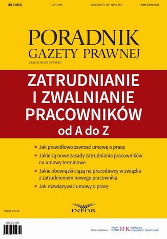 Okładka książki/ebooka Zatrudnianie i zwalnianie pracowników od A do Z