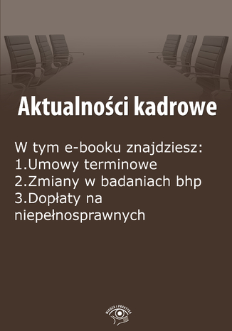 Okładka książki/ebooka Aktualności kadrowe, wydanie kwiecień 2015 r