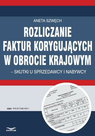 Okładka książki/ebooka Rozliczanie faktur korygujących w obrocie