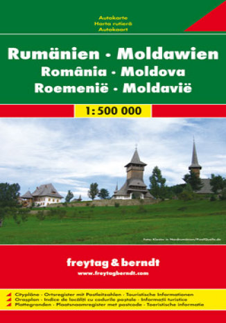 Okładka książki/ebooka Rumunia, Mołdawia. Mapa samochodowa