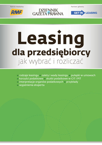 Okładka książki/ebooka Leasing dla przedsiębiorcy jak wybrać i rozliczać