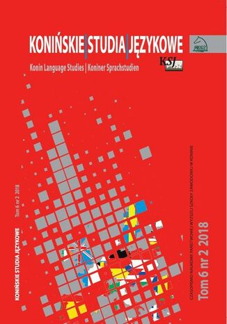 Okładka książki/ebooka Konińskie Studia Językowe Tom 6 Nr 2 2018