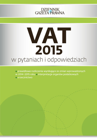 Okładka książki/ebooka VAT 2015 w pytaniach i odpowiedziach