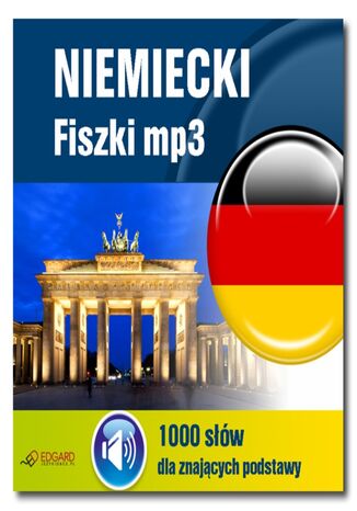 Okładka książki/ebooka Niemiecki Fiszki mp3 1000 słówek dla znających podstawy