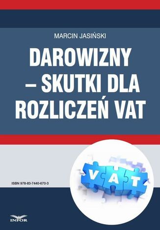 Okładka książki/ebooka Darowizny skutki dla rozliczeń VAT