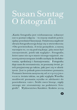 Okładka książki/ebooka O fotografii