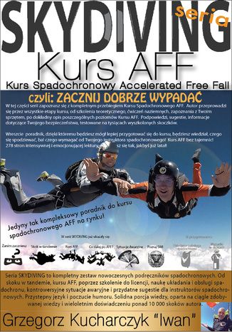 Okładka książki/ebooka Kurs spadochronowy AFF czyli zacznij dobrze wypadać!