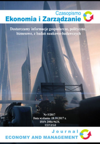 Okładka książki/ebooka Czasopismo Ekonomia i Zarządzanie nr 5/2017