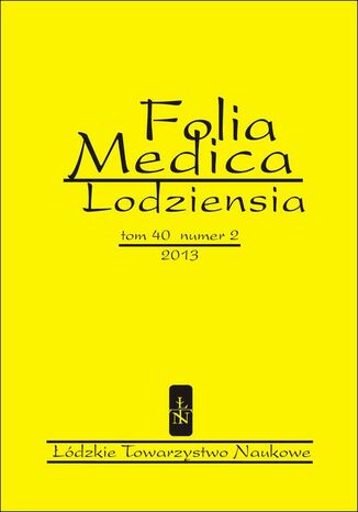 Okładka książki/ebooka Folia Medica Lodziensia t. 40 z. 2/2013