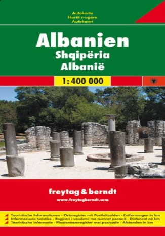 Okładka książki/ebooka Albania. Mapa samochodowa 1:400 000