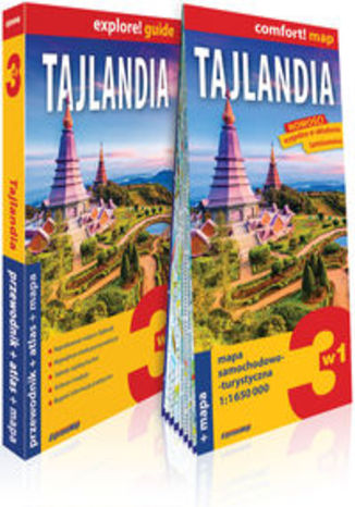 Okładka książki/ebooka Tajlandia 3w1: przewodnik + atlas + mapa