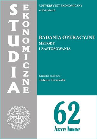 Okładka książki/ebooka Badania operacyjne. Metody i zastosowania. SE 62