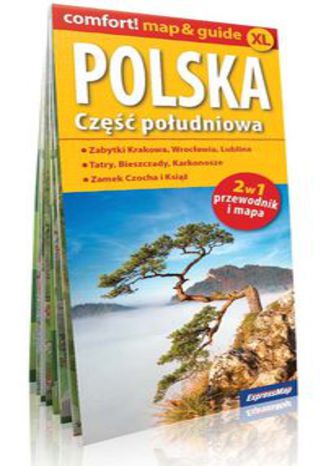 Okładka książki/ebooka Polska Część południowa 2 w 1 Przewodnik i mapa