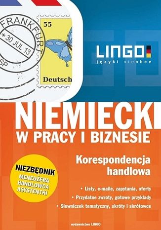 Okładka książki/ebooka Niemiecki w pracy i biznesie. Korespondencja handlowa