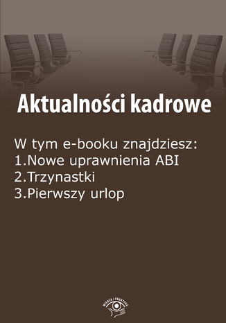Okładka książki/ebooka Aktualności kadrowe, wydanie luty 2015 r