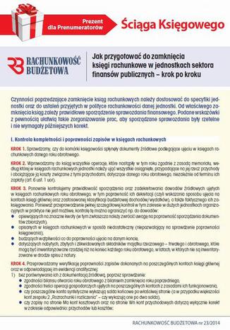 Okładka książki/ebooka Ściąga Księgowego - Jak przygotować do zamknięcia księgi rachunkowe w jednostkach sektora finansów publicznych
