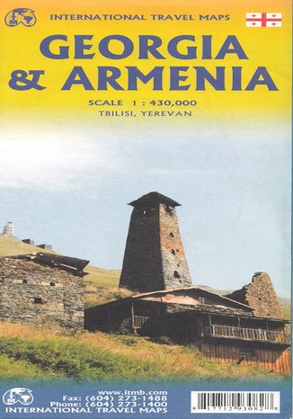 Okładka książki/ebooka Georgia and Armenia, 1:430 000