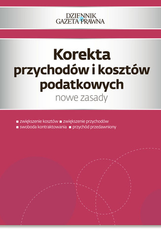 Okładka książki/ebooka Korekta przychodów i kosztów podatkowych