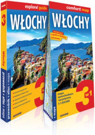Okładka książki/ebooka Włochy 3w1 przewodnik + atlas + mapa. explore! guide