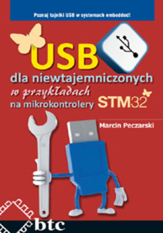 Okładka książki/ebooka USB dla niewtajemniczonych w przykładach na mikrokontrolery STM32