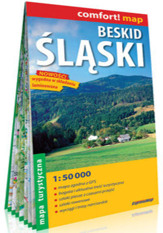 Okładka książki/ebooka Beskid Śląski laminowana mapa turystyczna 1:50 000