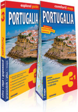 Okładka książki/ebooka Portugalia 3w1 przewodnik + atlas + mapa. explore! guide