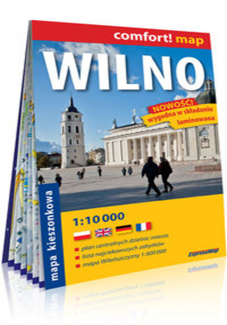 Wilno kieszonkowy laminowany plan miasta 1:10 000