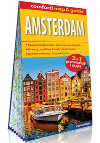 Okładka książki/ebooka Amsterdam laminowany map&guide 2w1: przewodnik i mapa