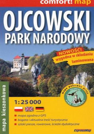 Okładka książki/ebooka Ojcowski Park Narodowy mapa 1:25 000 EkspressMap