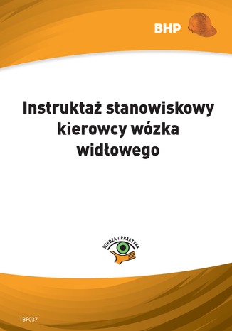 Okładka książki/ebooka Instruktaż stanowiskowy kierowcy wózka widłowego