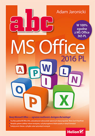 ABC MS Office 2016 PL Adam Jaronicki - okadka ebooka