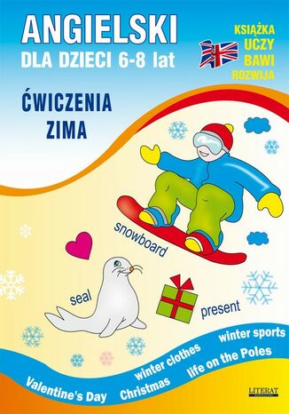 Okładka książki/ebooka Angielski dla dzieci 6-8 lat. Ćwiczenia. Zima