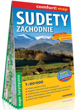 Okładka książki/ebooka Sudety Zachodnie laminowana mapa turystyczna 1:60 000