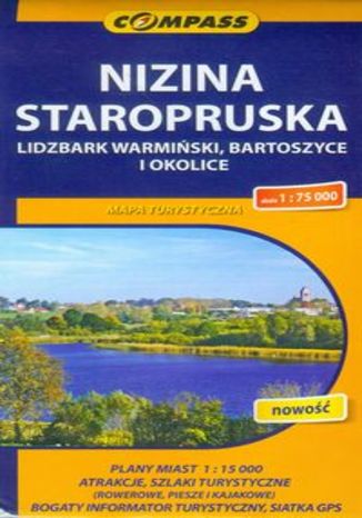 Okładka książki/ebooka Nizina Staropruska, Lidzbark Warmiński, Bartoszyce i okolice. Mapa turystyczna Compass 1:75 000