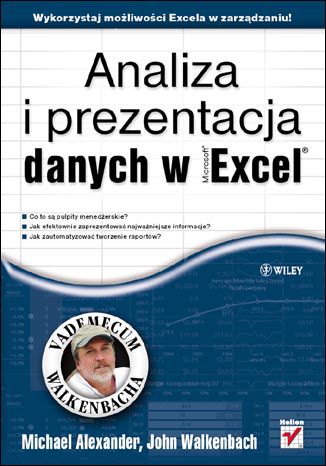 Okładka książki/ebooka Analiza i prezentacja danych w Microsoft Excel. Vademecum Walkenbacha