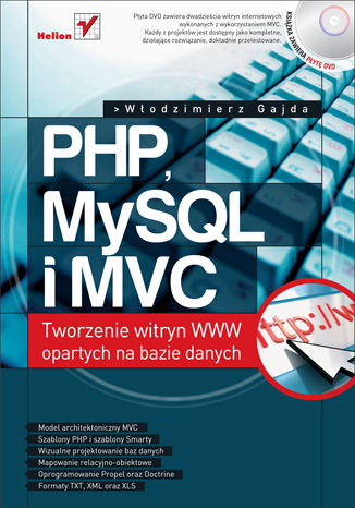 Okładka:PHP, MySQL i MVC. Tworzenie witryn WWW opartych na bazie danych 